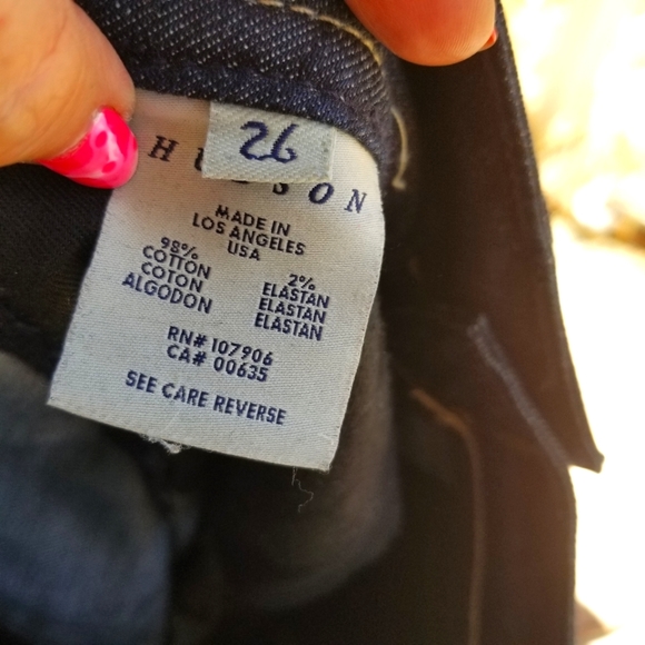 Hudson Dark Wash NWOT Boot Cut Jeans Size 26 - Picture 10 of 12